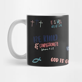 Be Kind Christian Sticker Pack Mug